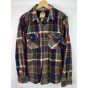 Telluride Clothing Co Mens Shirt Size Medium Plaid Fleece Flannel Long Sleeve